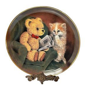 Franklin Mint Collectible Plate Something E Something R Sue Willis Collector 8"